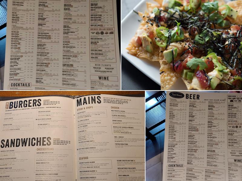 Yard House Menu