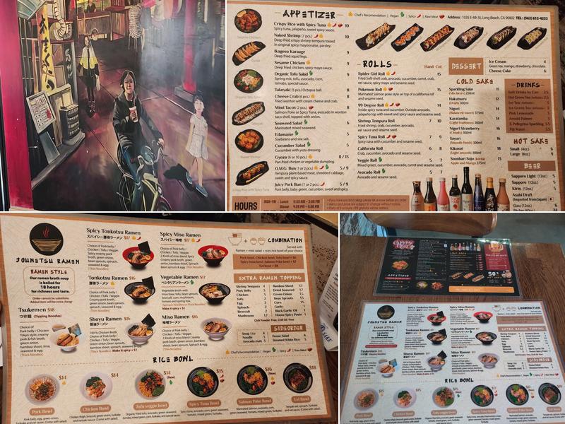 Jounetsu ramen Menu