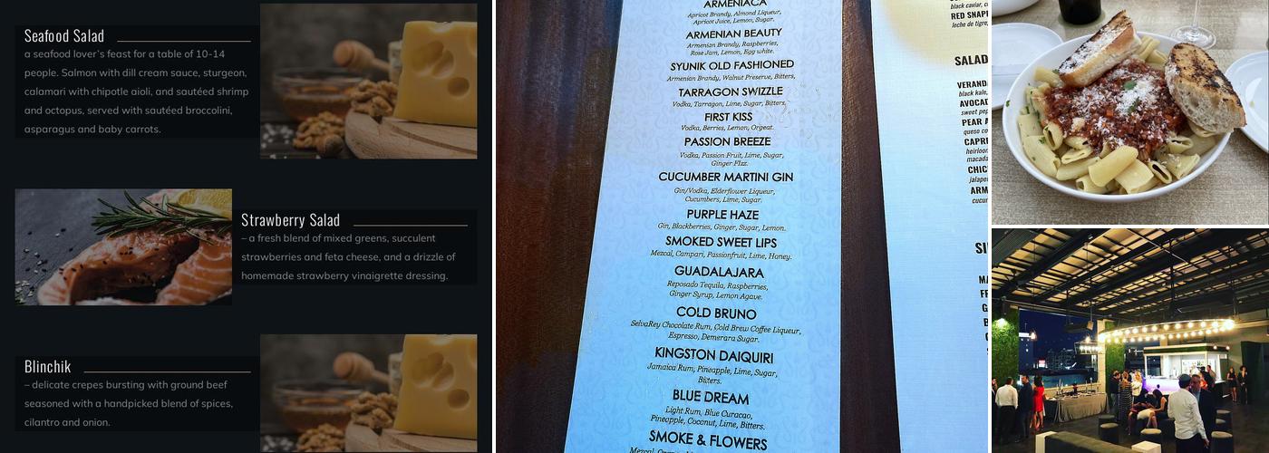 Veranda Restaurant Menu