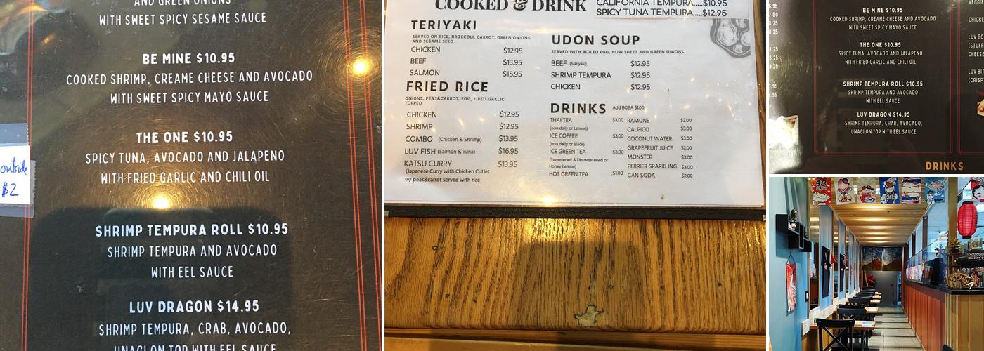 LUV FISH POKE’ BOWLS Menu