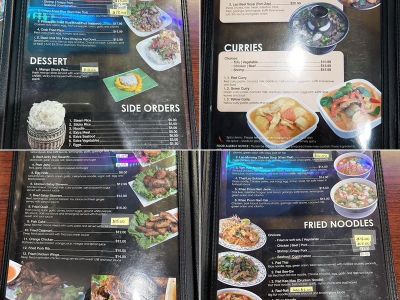 Royal King Elephant Menu