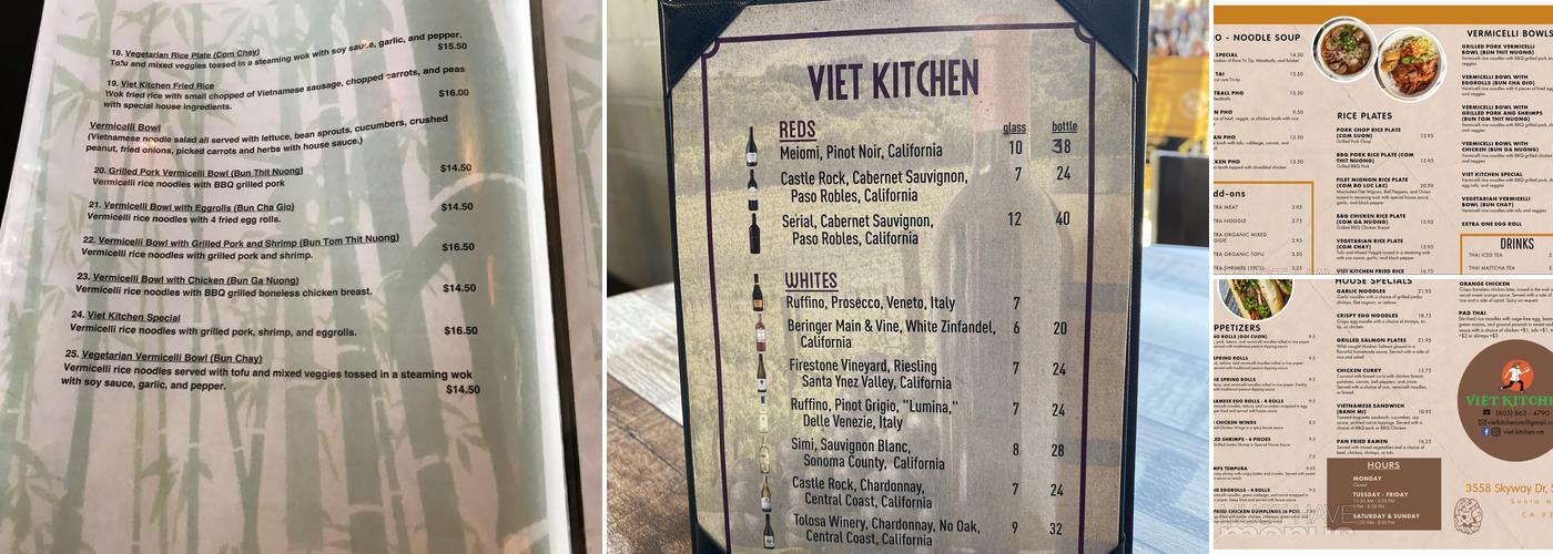 Viet Kitchen Menu