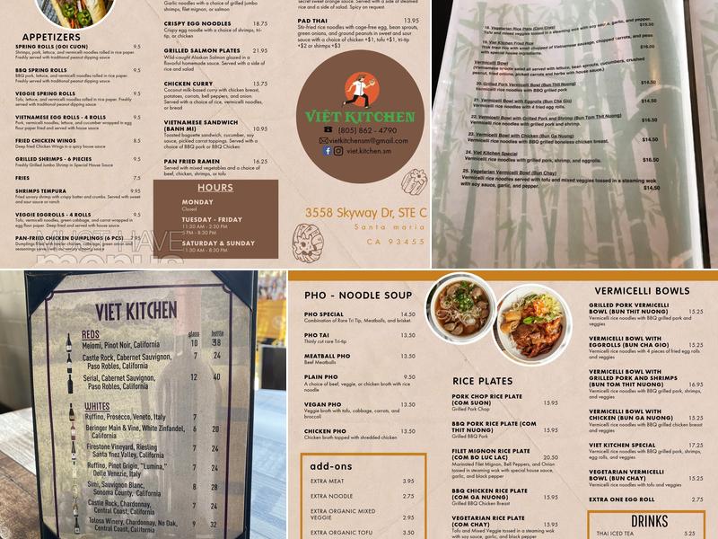 Viet Kitchen Menu