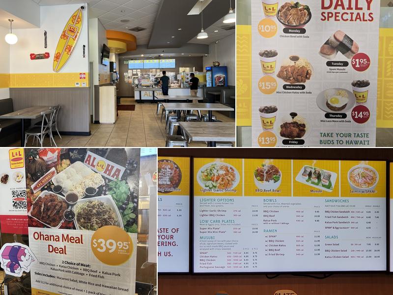 L&L Hawaiian Barbecue Menu