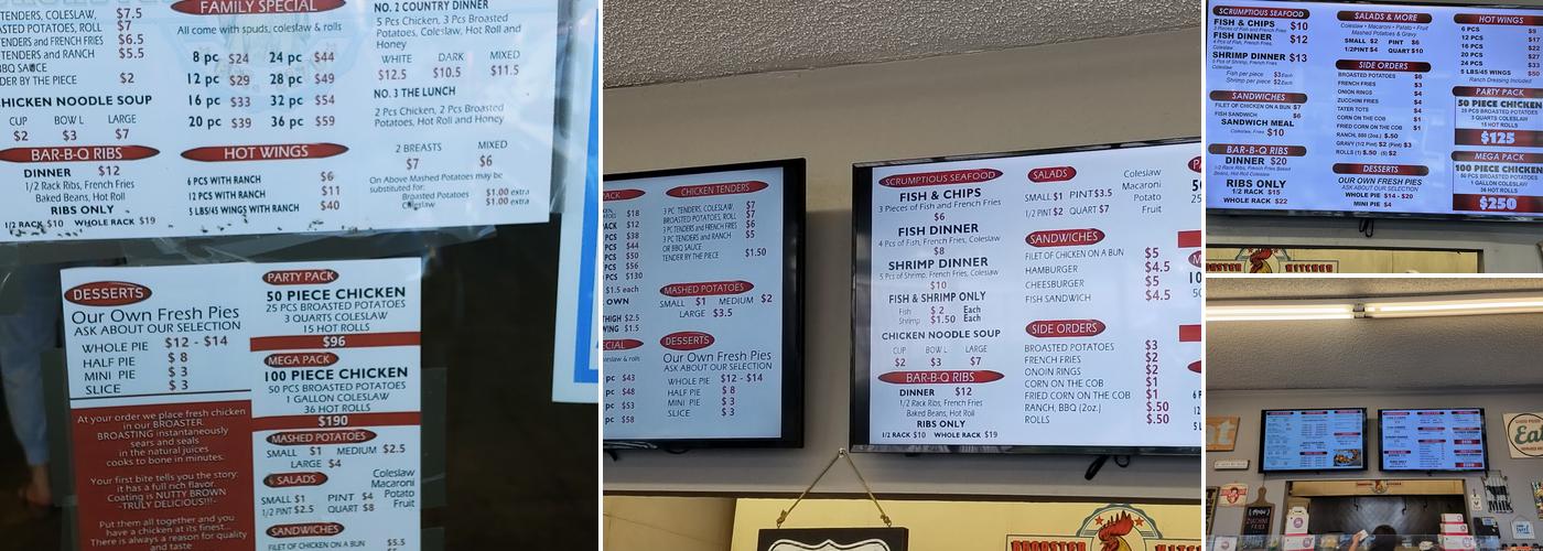 Broaster Kitchen Menu