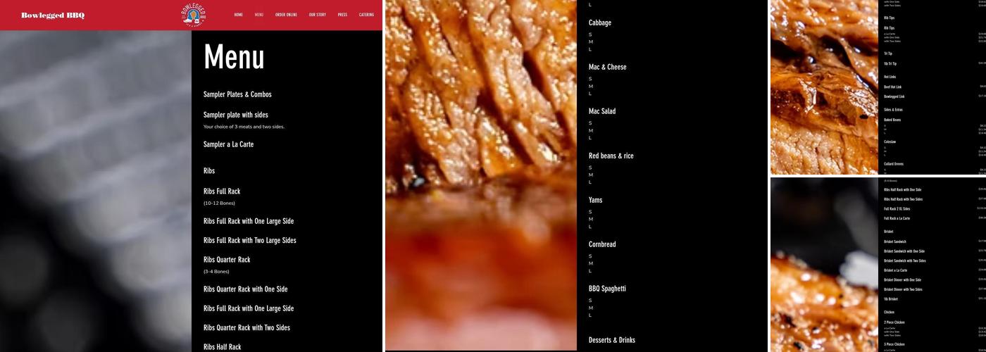 Bowlegged B.B.Q Menu