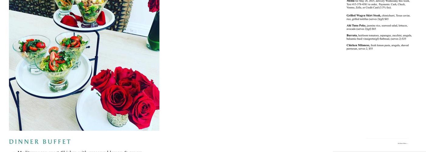 Bella Luxe Catering Menu