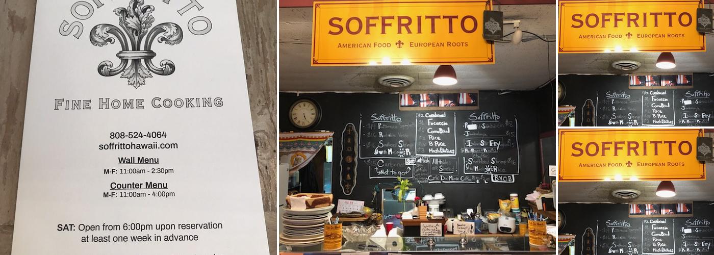 SOFFRITTO Menu