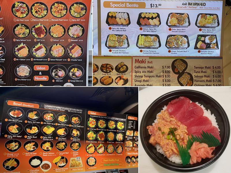 Poke & Bento Ya Menu