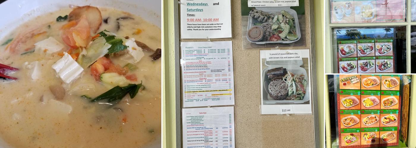 Ratana's Green Papaya Salad Menu