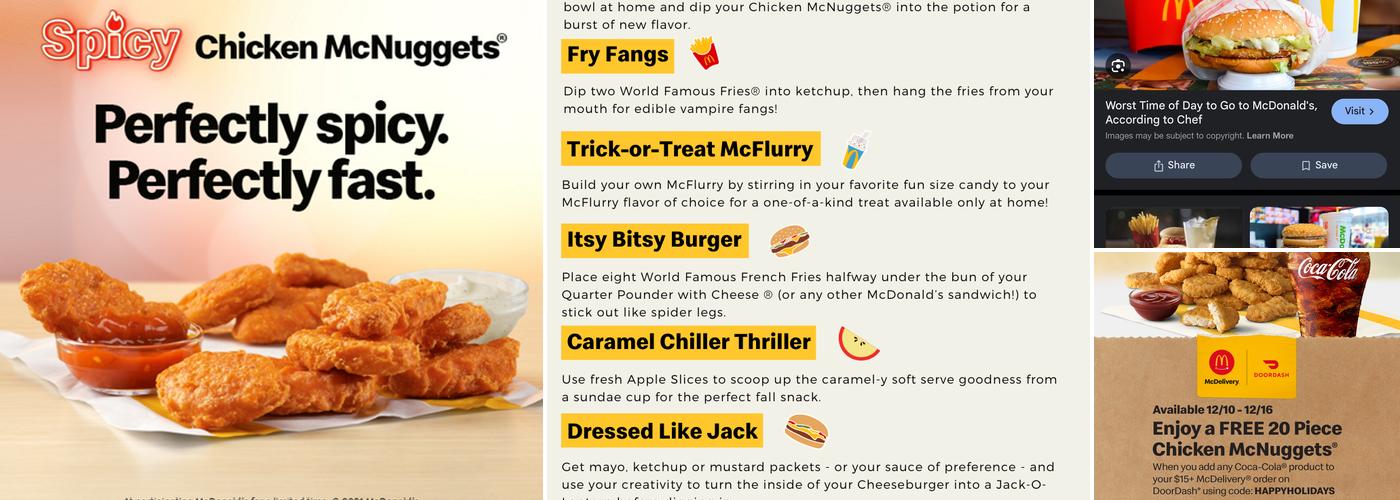 McDonald's Menu