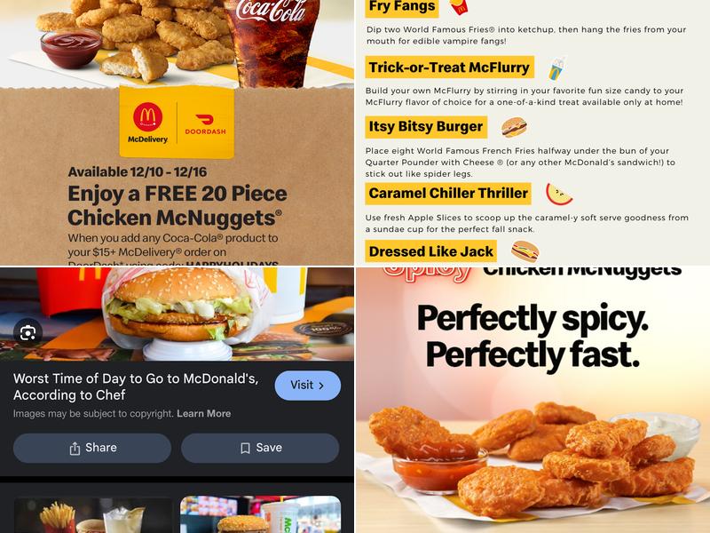 McDonald's Menu