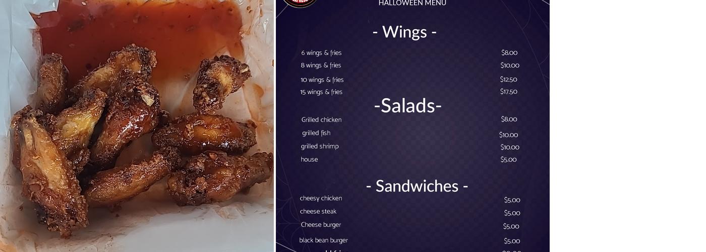 Perry Wings Express Menu