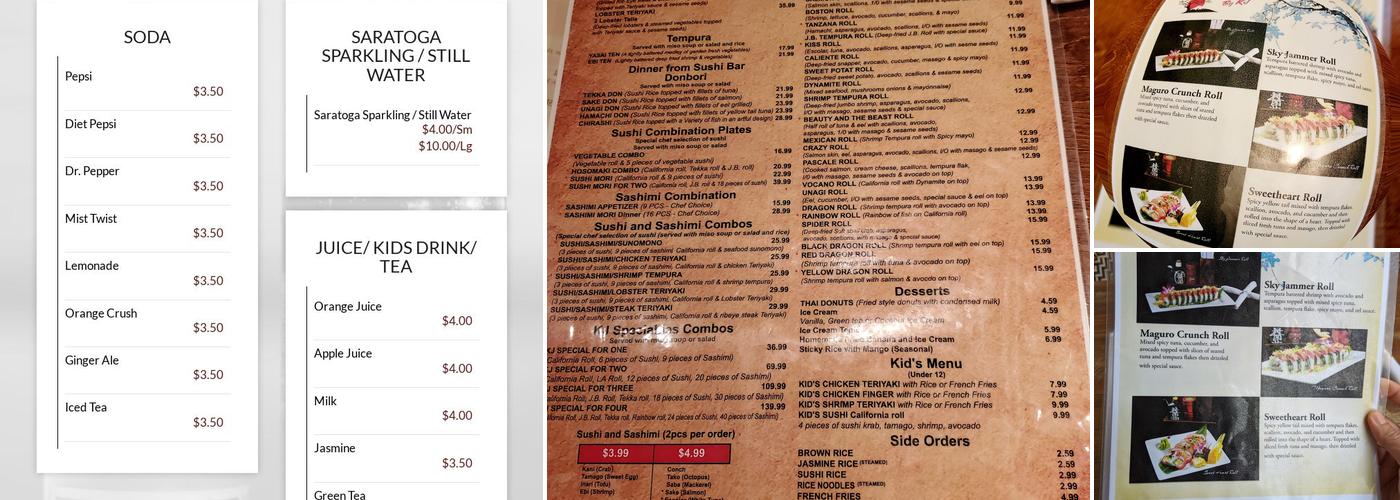 Thai Sushi By KJ Menu