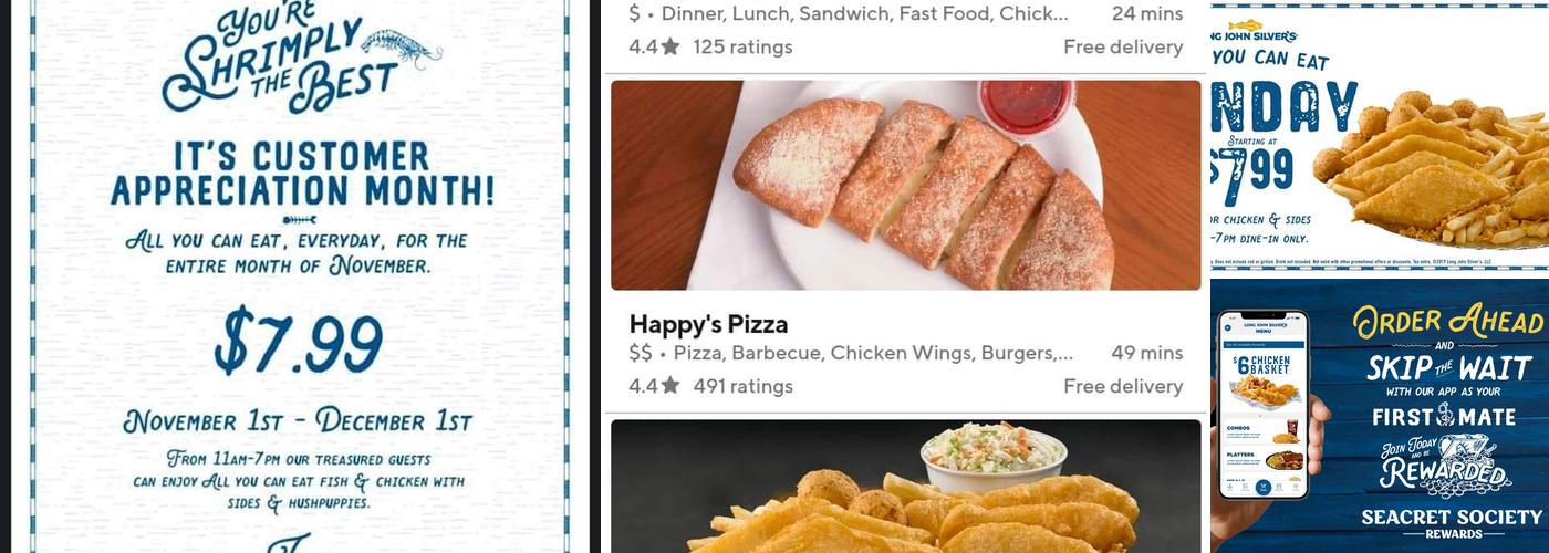 Long John Silver's Menu