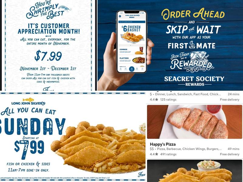 Long John Silver's Menu