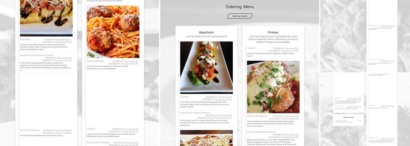 Bertolone's Classic Italian Restaurant Menu