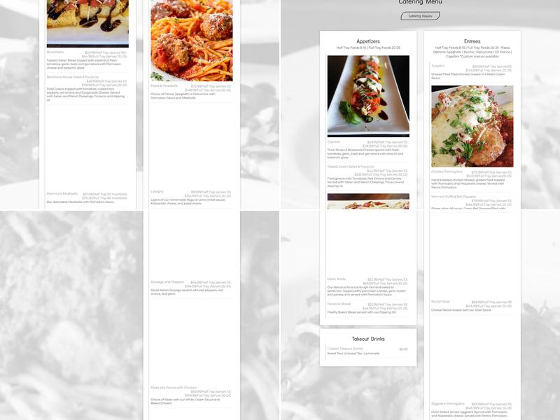 Bertolone's Classic Italian Restaurant Menu