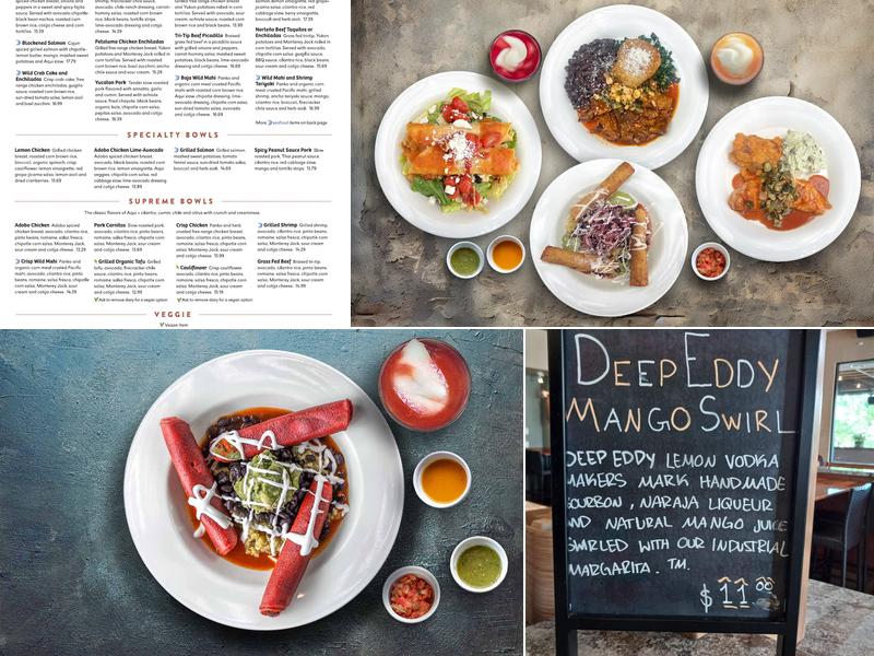 Aqui Waterford Plaza Center Menu