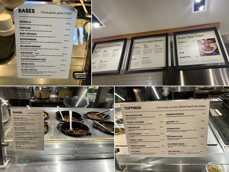 CAVA Menu