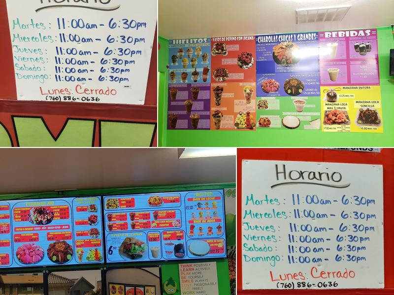 Calexico Apples Menu