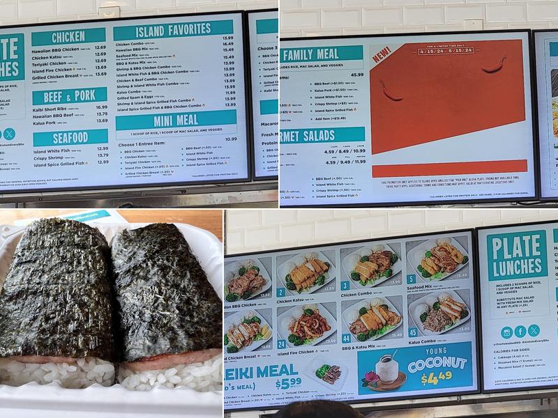 Ono Hawaiian BBQ Menu