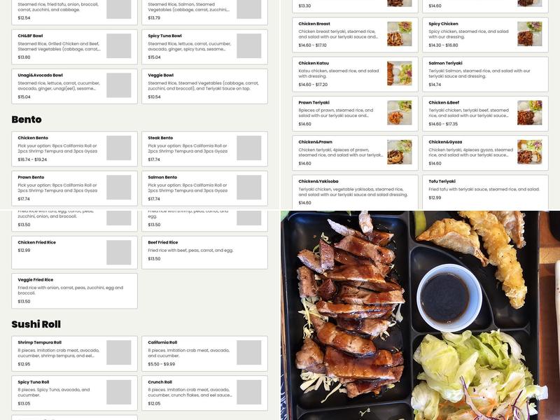 Seattle's Best Teriyaki Menu