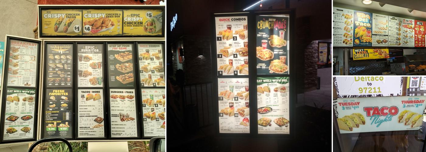Del Taco Menu