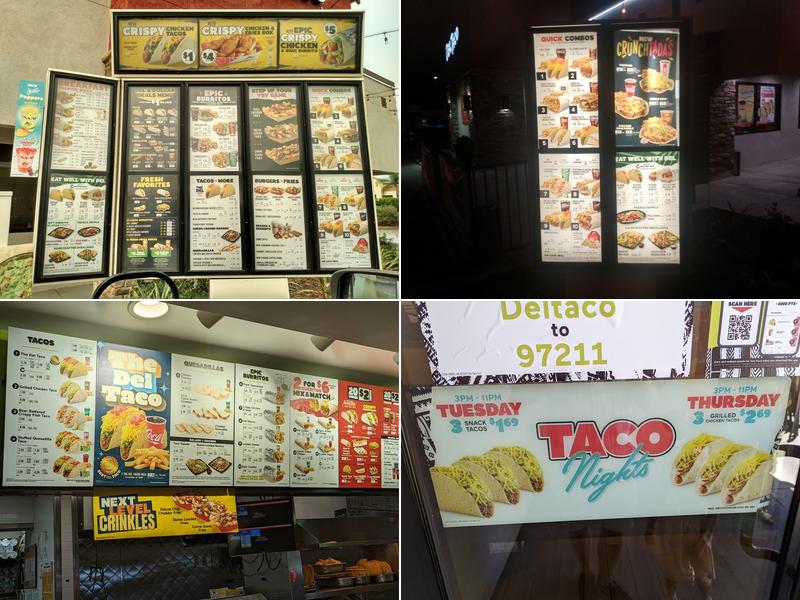 Del Taco Menu