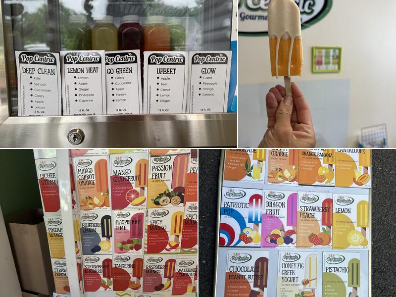 PopCentric Gourmet Ice Pops Menu