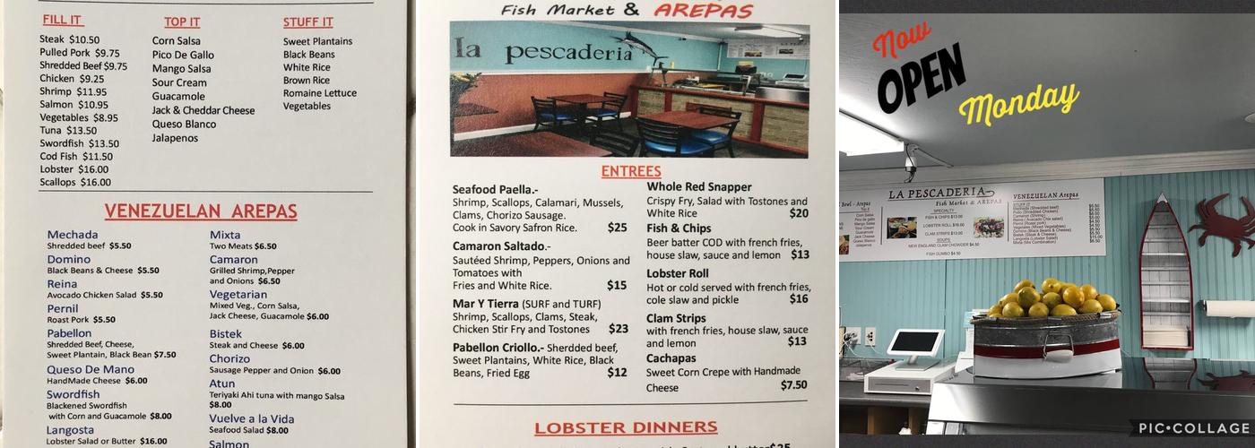 La Pescaderia Fish Market & Arepa Menu