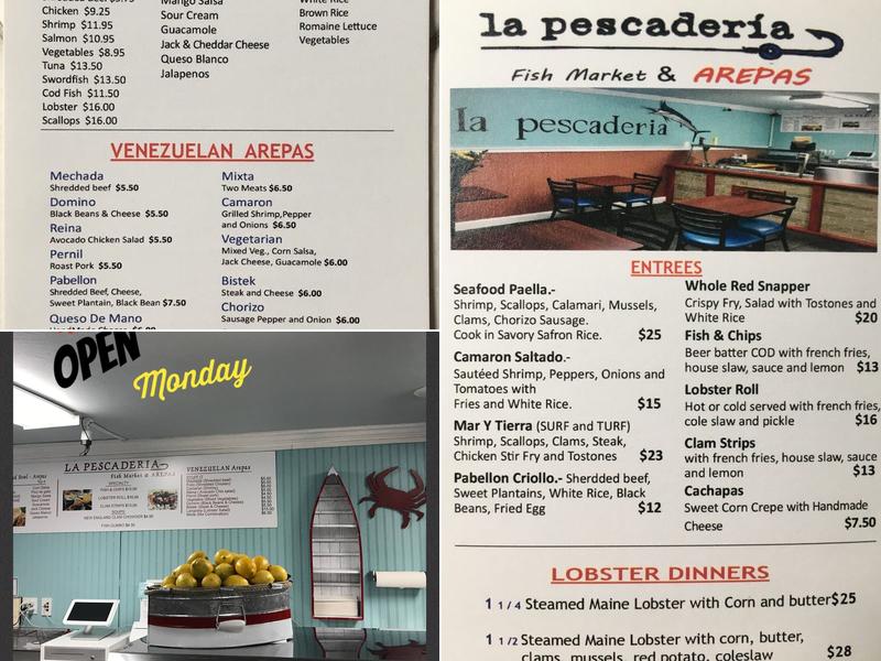 La Pescaderia Fish Market & Arepa Menu