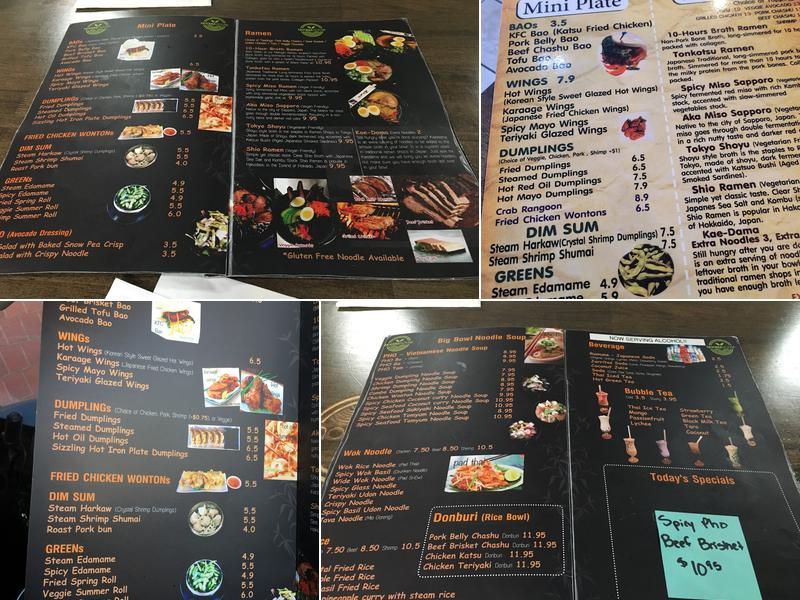 Noodle House Menu