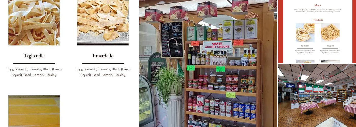 Pasta Fresh Menu