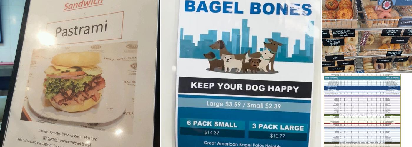 Great American Bagel Menu
