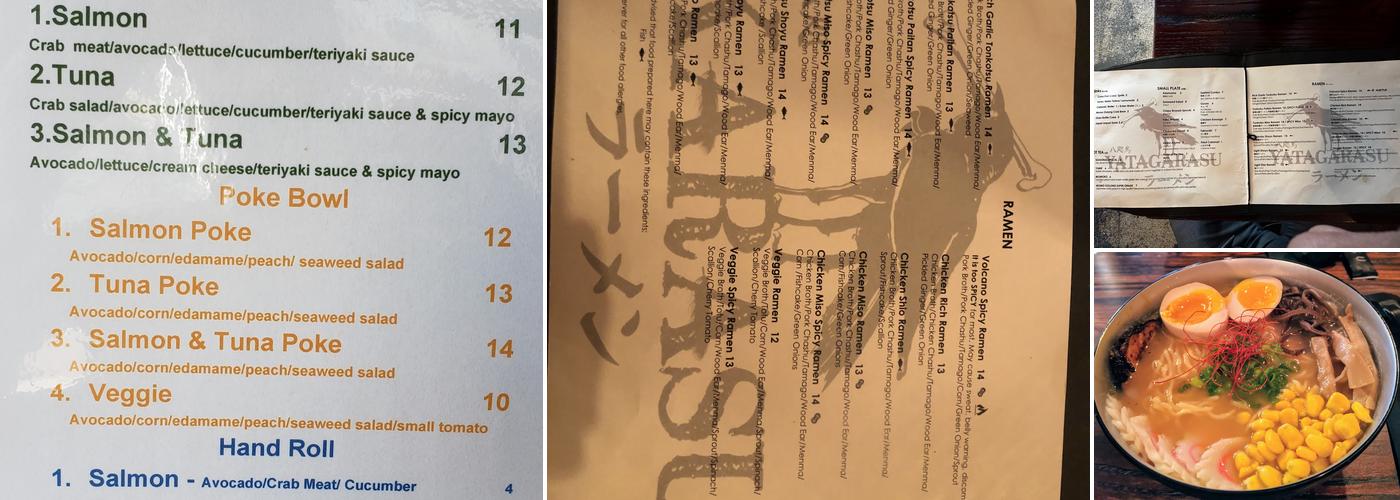 Yatagarasu- Lafayette Menu