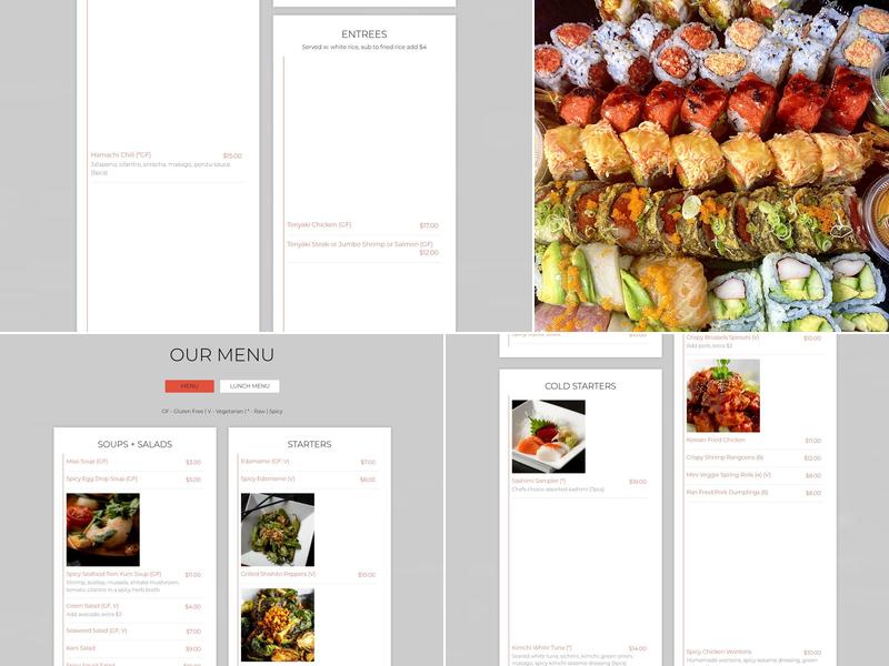 Wasabi Johnston Menu