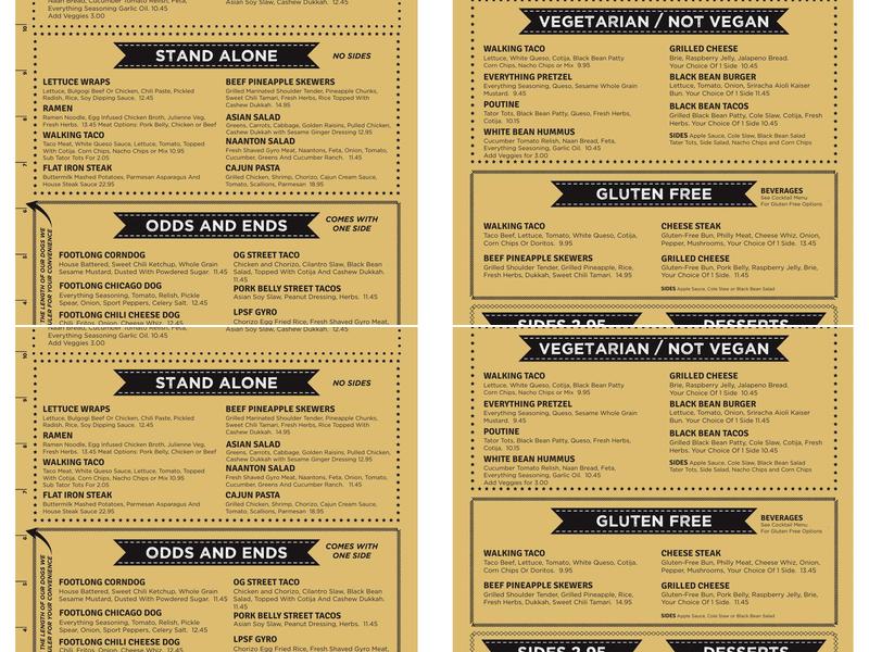 LP - Street Food Menu