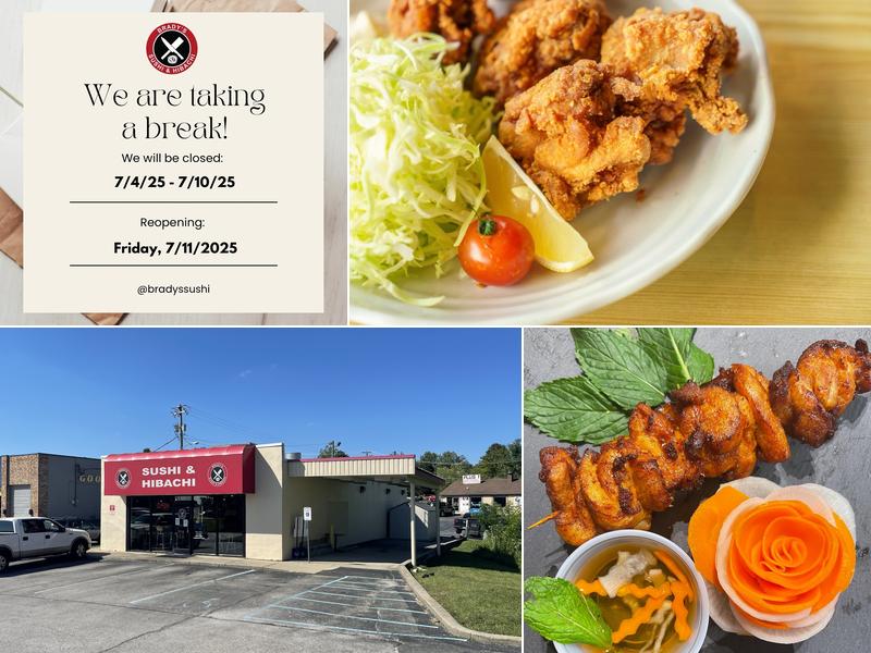 Brady's Sushi and Hibachi 511 Eastern Bypass, Richmond