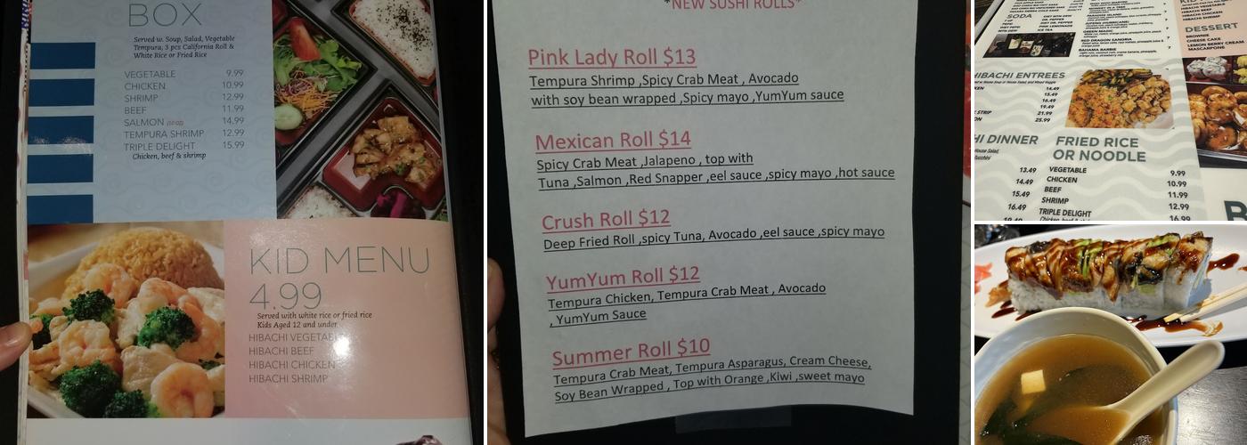 Hokkaido Grill and Sushi Menu