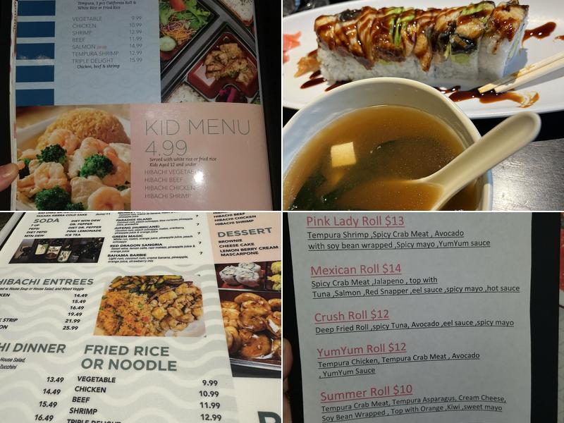 Hokkaido Grill and Sushi Menu