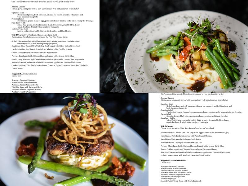 McHale's Events and Catering Menu