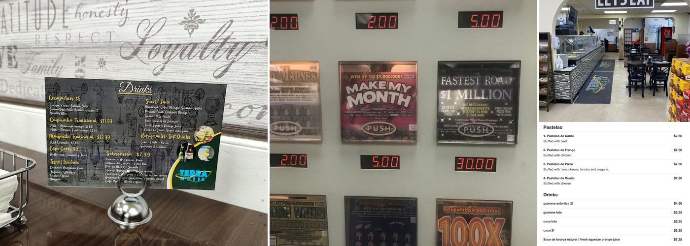 Terra Nossa Center Market Menu