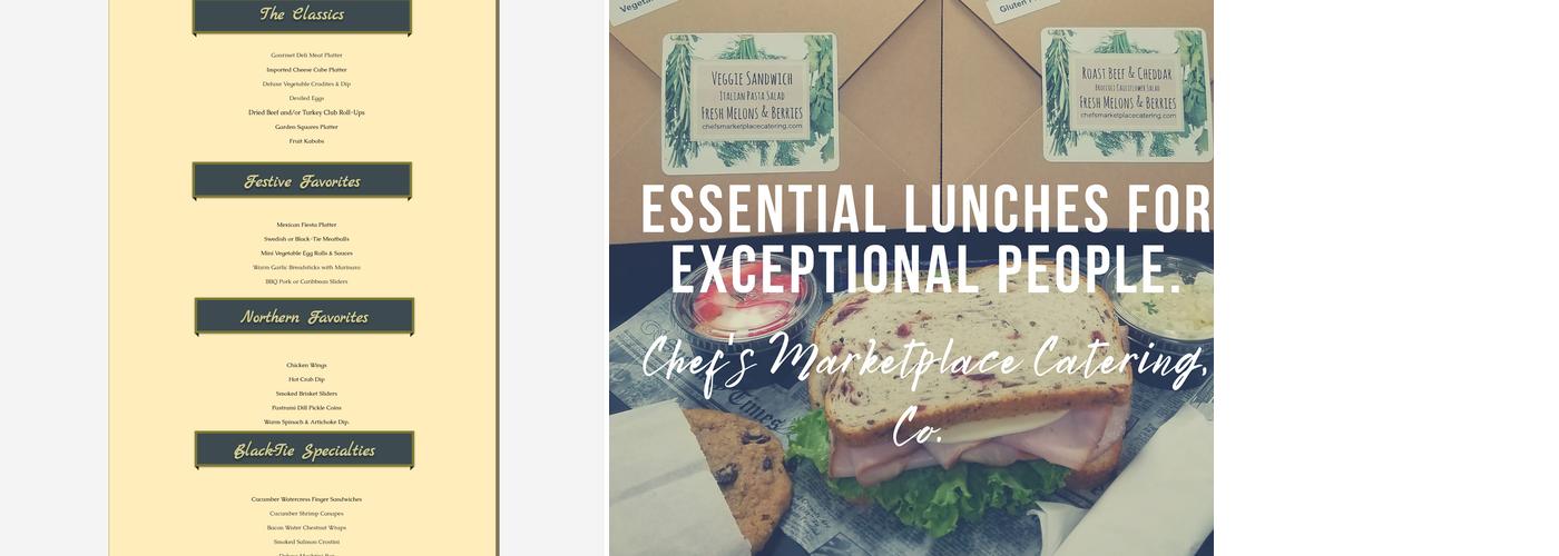 Chef's Marketplace Catering Menu