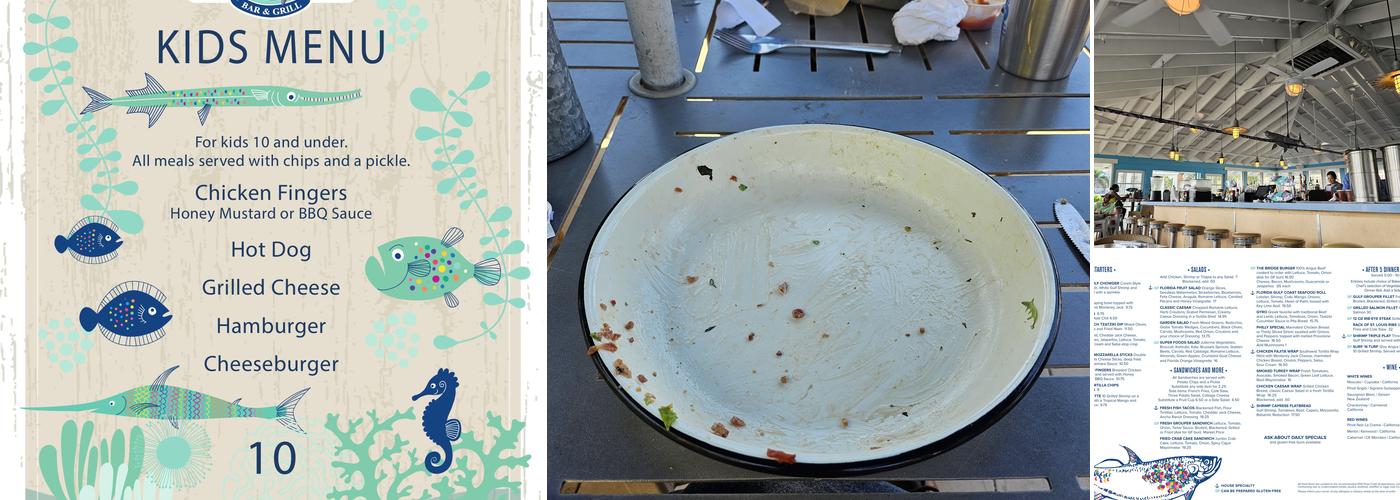 Flying Bridge Bar & Grill Menu