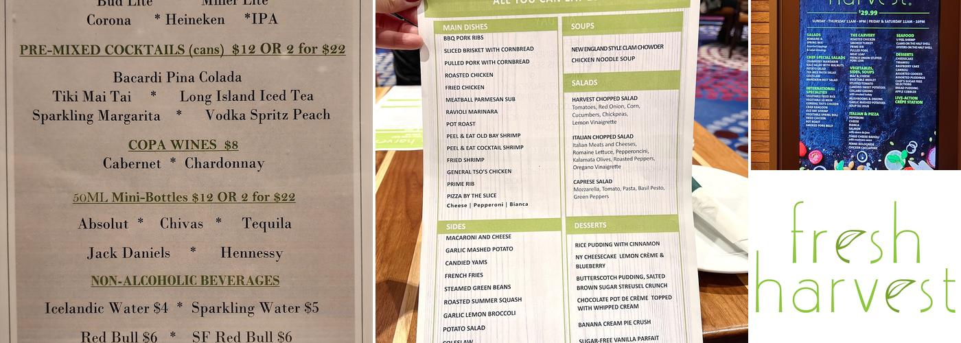 Fresh Harvest Buffet Menu