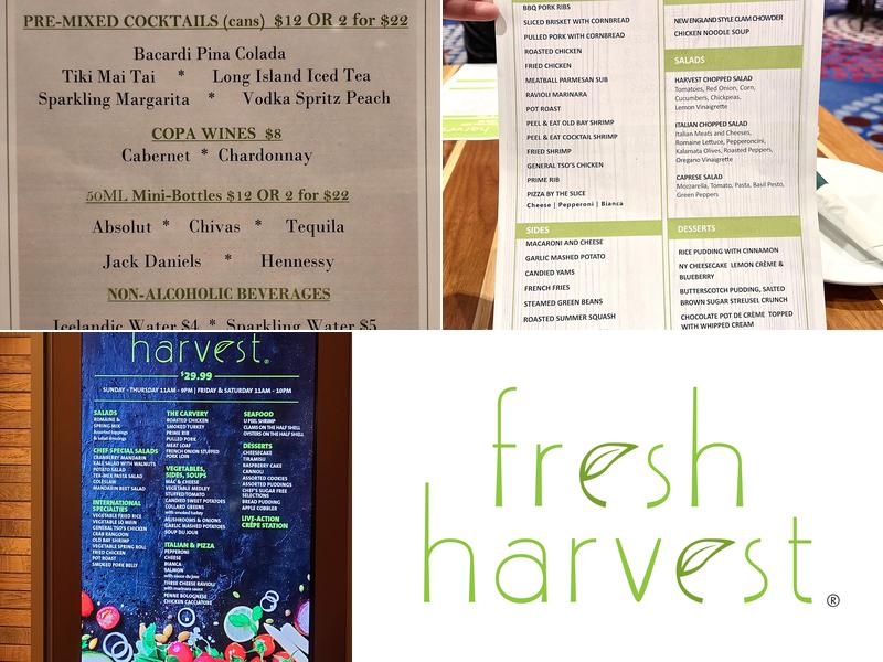 Fresh Harvest Buffet Menu