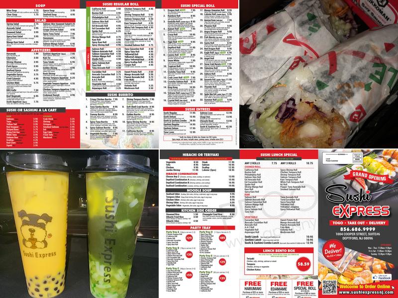 Sushi express Menu