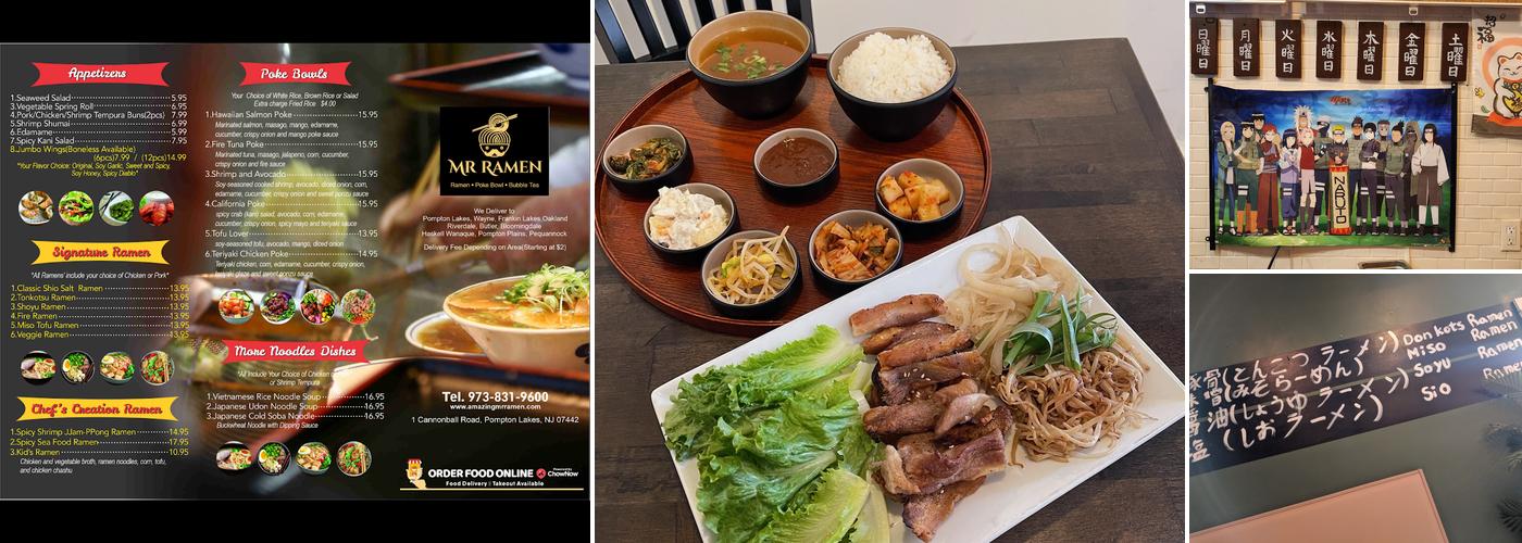 Mr. Ramen + Miss Korea Menu