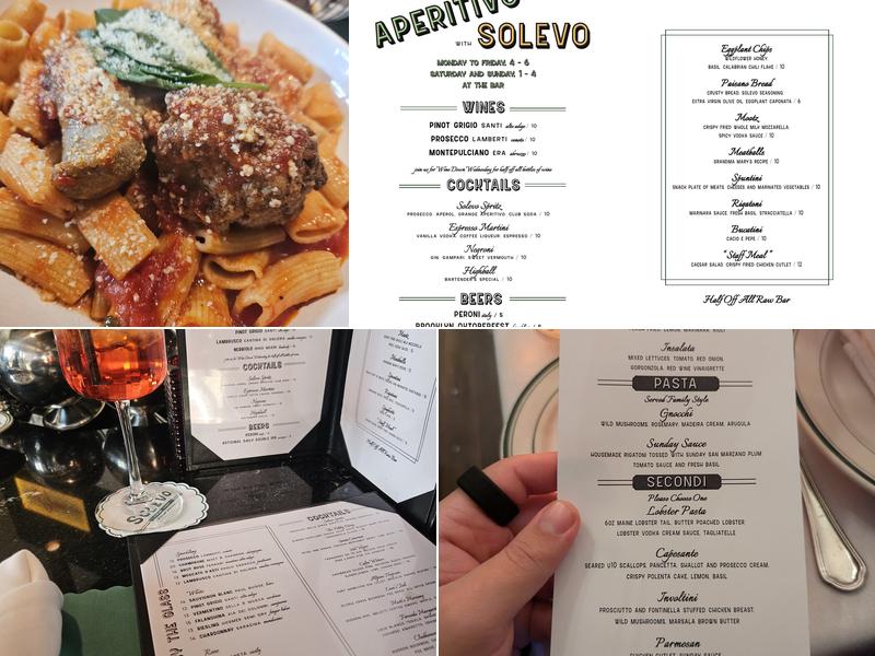 Solevo Kitchen Menu